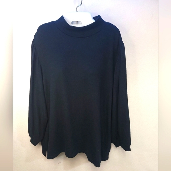 Caslon Mock Turtleneck Balloon Drop Sleeve Sweater Women's Size 1x - Picture 1 of 9